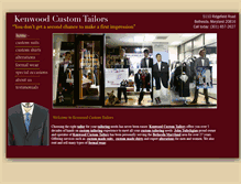 Tablet Screenshot of kenwoodcustomtailors.com